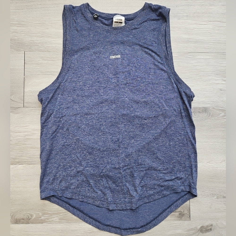 GymShark Women's Heather Blue Flex Tank Top Size XS Exercise